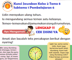 Lengkap Kunci Jawaban Kelas 2 Tema 8 Subtema 1 Pembelajaran 6 Kunci Jawaban Tematik Lengkap Terbaru Simplenews