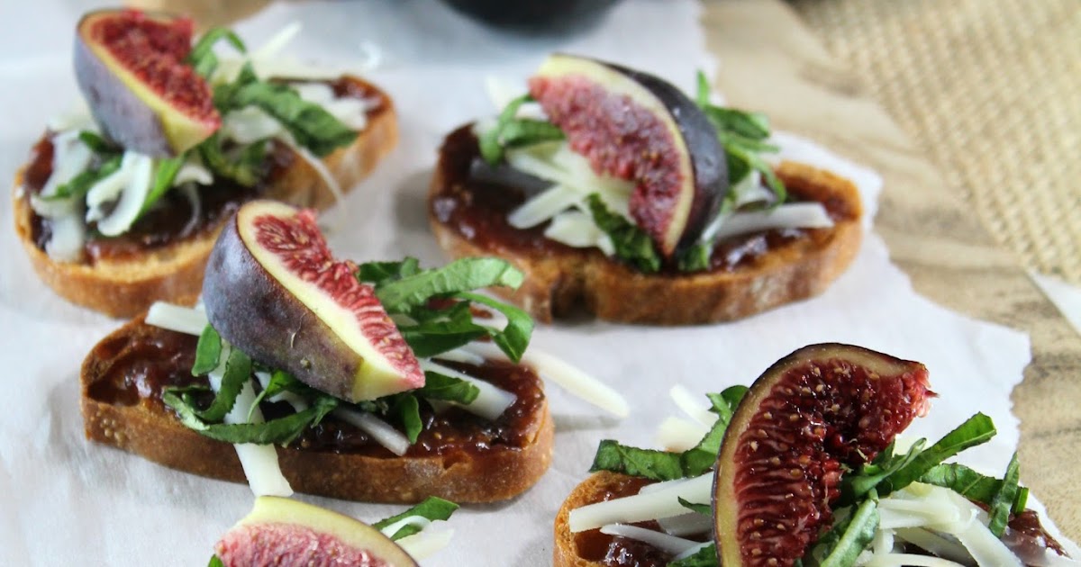 Authentic Suburban Gourmet Manchego and Fig Jam Crostini Friday