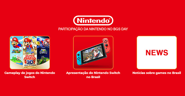 Nintendo participará do BGS Day
