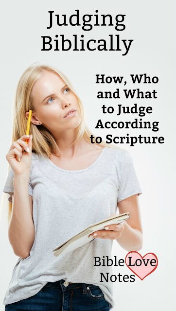 We need to quit saying "Judge Not" in situations where the Bible says, "Judge." Find out what Scripture says about How, Who, and What to Judge.