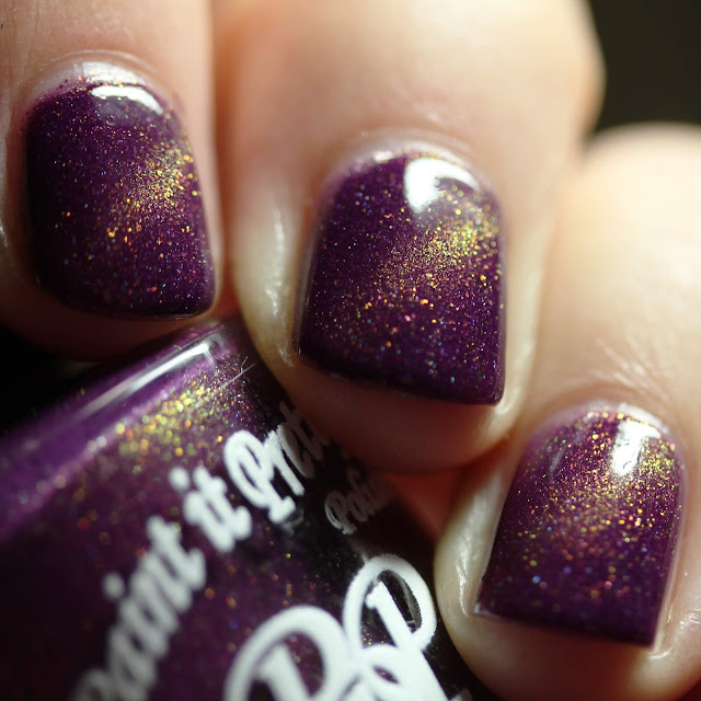 Paint It Pretty Polish Purple Rain PPU swatch thermal magnetic nail polish