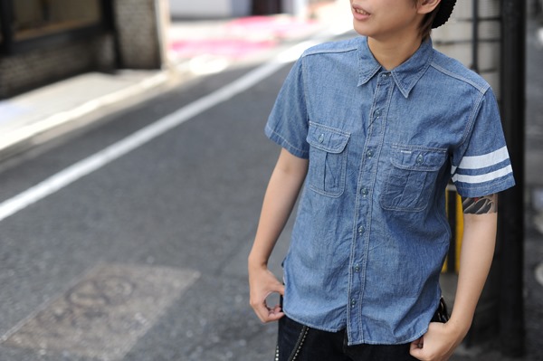 NIX-JAM Y*store. blog: 桃太郎ジーンズ 【出陣シャンブレー半袖ワーク