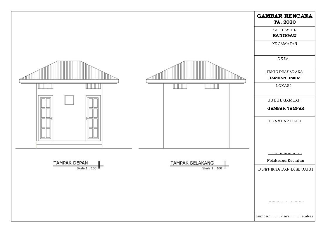 Desain Dan Rab Pembangunan Wc (Jamban) Umum - Ruang-Sipil