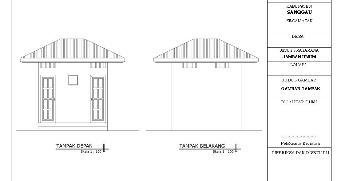 Infrastruktur Perdesaan Desain dan RAB Pembangunan WC