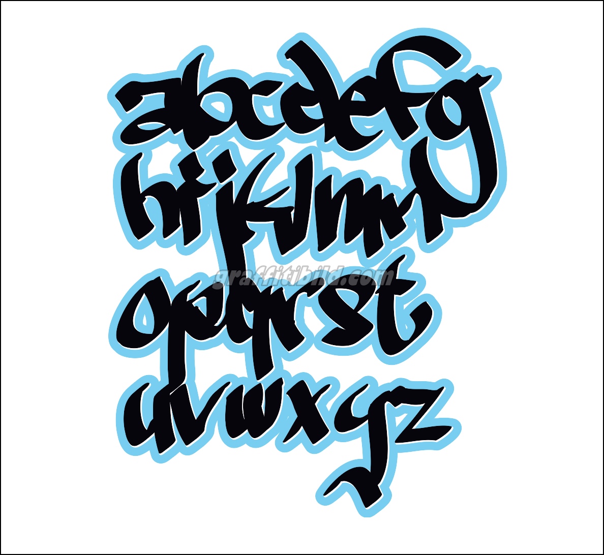 Popular Graffiti Alphabet Graffiti Letters A Z Throwup Design