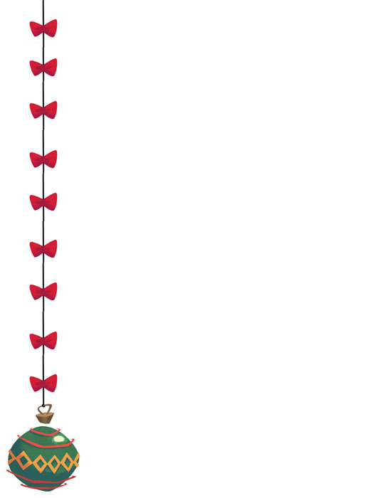 Bordes Decorativos: Bordes decorativos de Navidad para imprimir