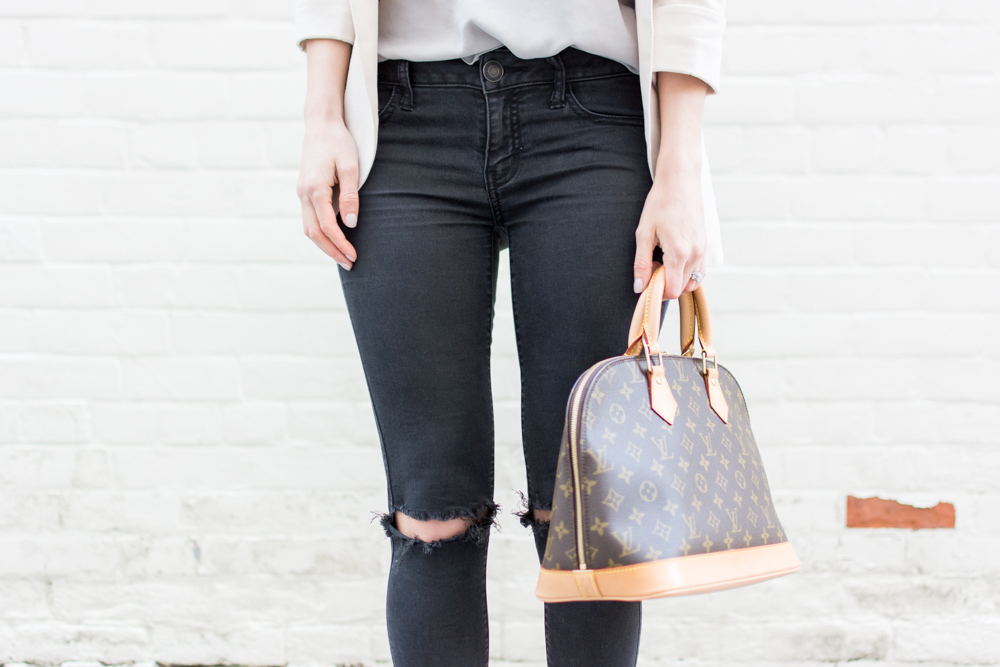 Outfit With Louis Vuitton Alma Bag