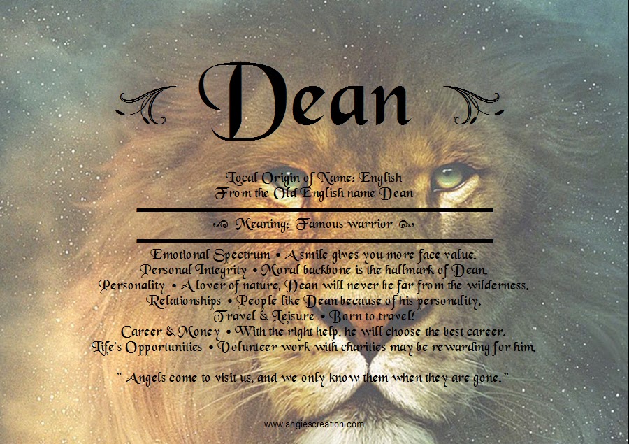 What Does the Name Dean Mean  