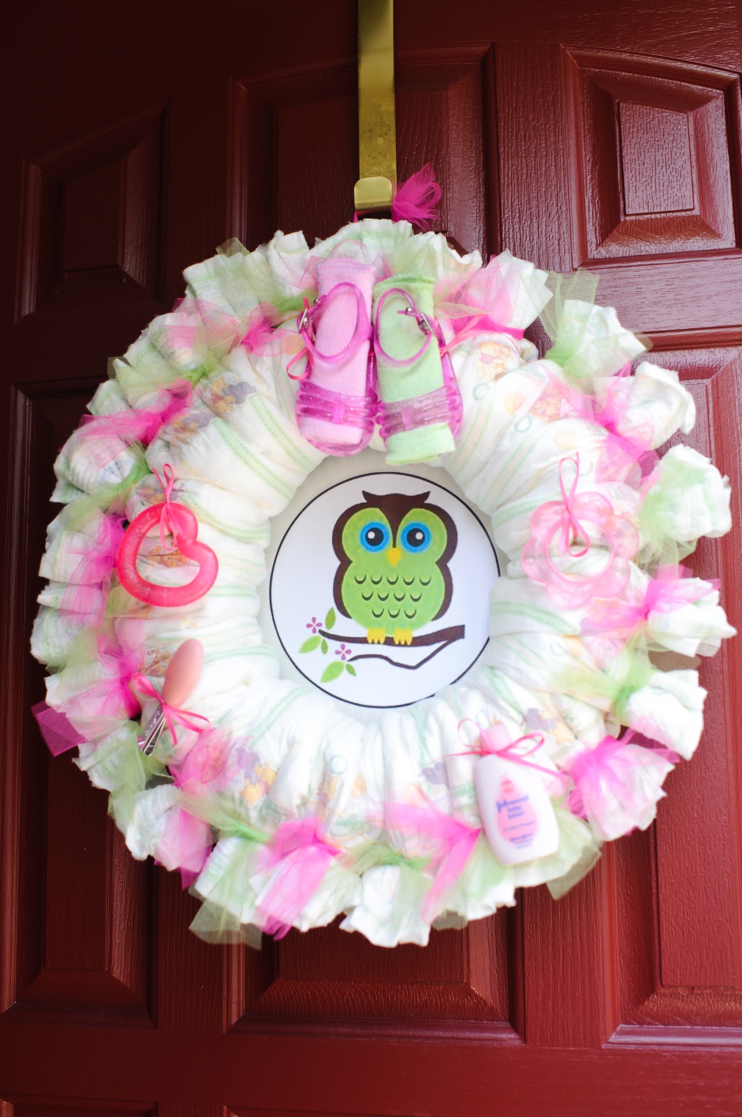 The Mandatory Mooch: Baby Shower Diaper Wreath