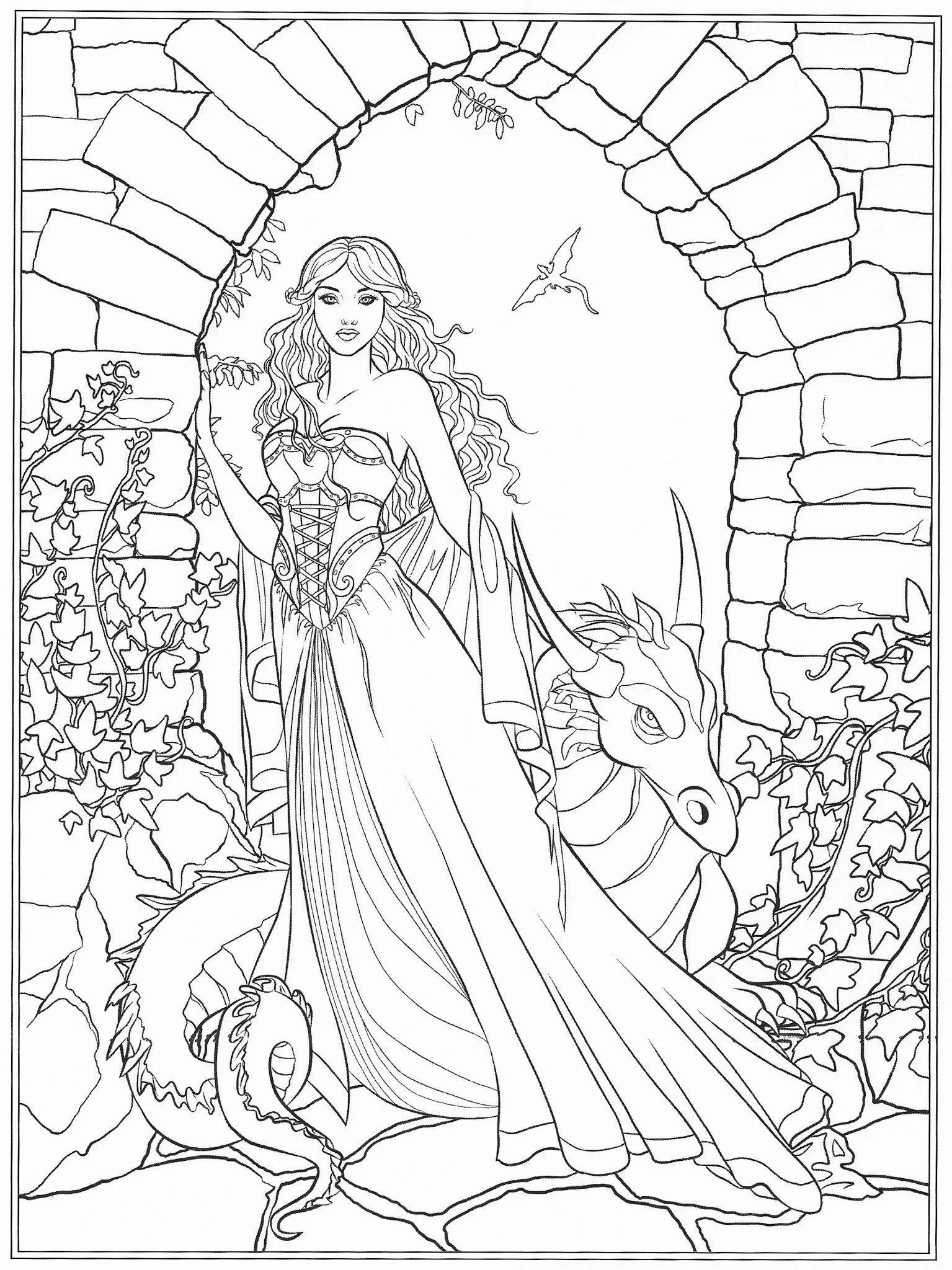 Amazing Free Fantasy Coloring Pages For Adults Landscape Collection Amazing Free Fantasy Coloring Pages For Adults Landscape Collection