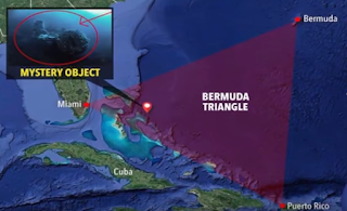 Descubren objeto de 1 km de diámetro que podría ser un OVNI sumergido en el Triángulo de las Bermudas .