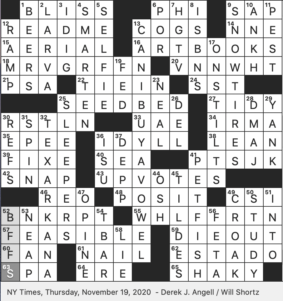 Rex Parker Does the NYT Crossword Puzzle: Sassy letter-shaped gesture  accompanying a retort / SAT 7-1-23 / Chess ranking system named for a  Hungarian physicist / George in aviation slang / German