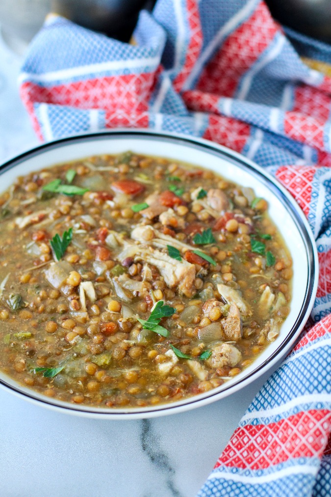 Chicken and Lentil Soup (Instant Pot) Karen's Kitchen Stories
