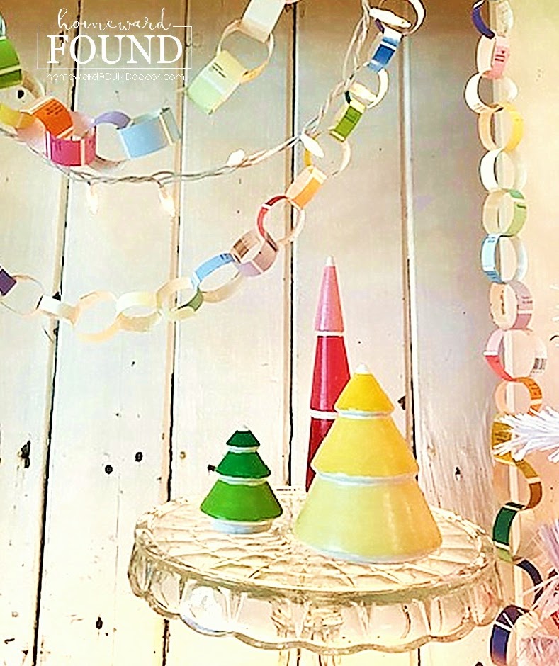 rainbow painted Target trees! homeward found decor