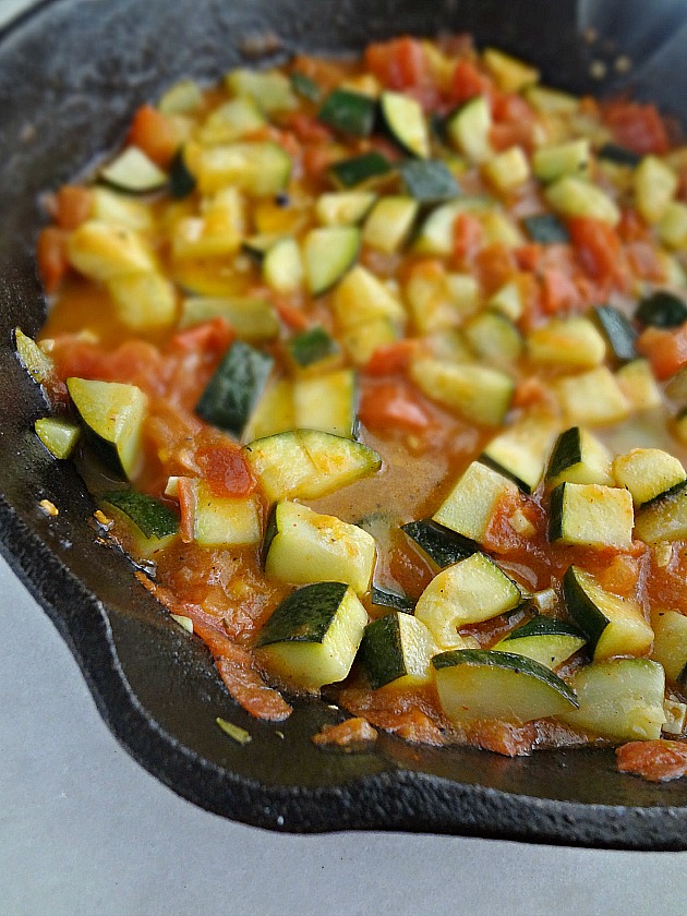 The Cooking Actress Zucchini & Tomato Skillet