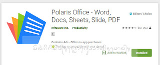 Polaris Office Aplikasi office untuk Android