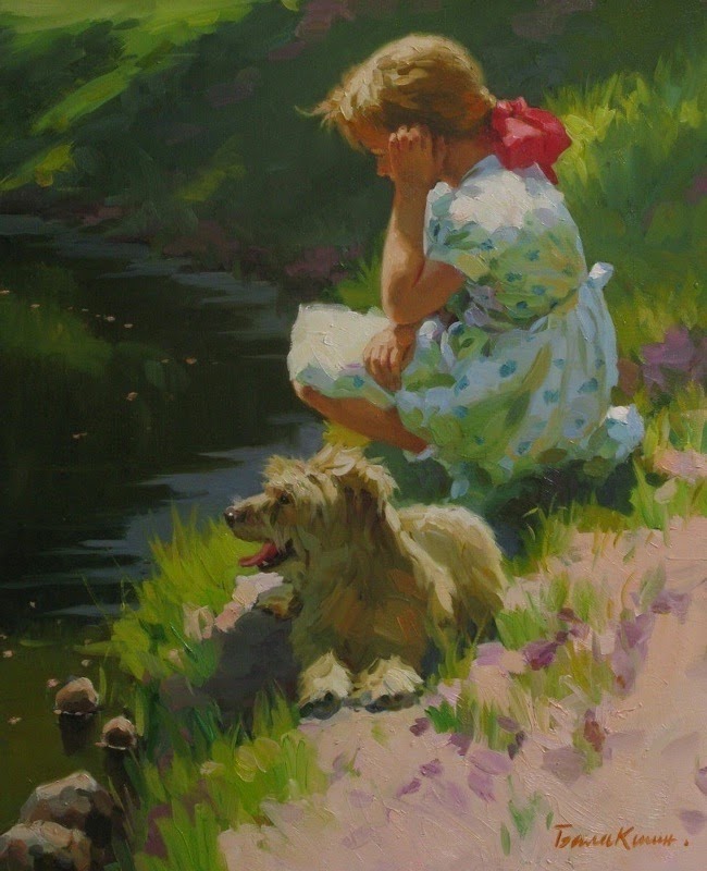 Children Paintings by Russian Figurative Painter "Eugeni
