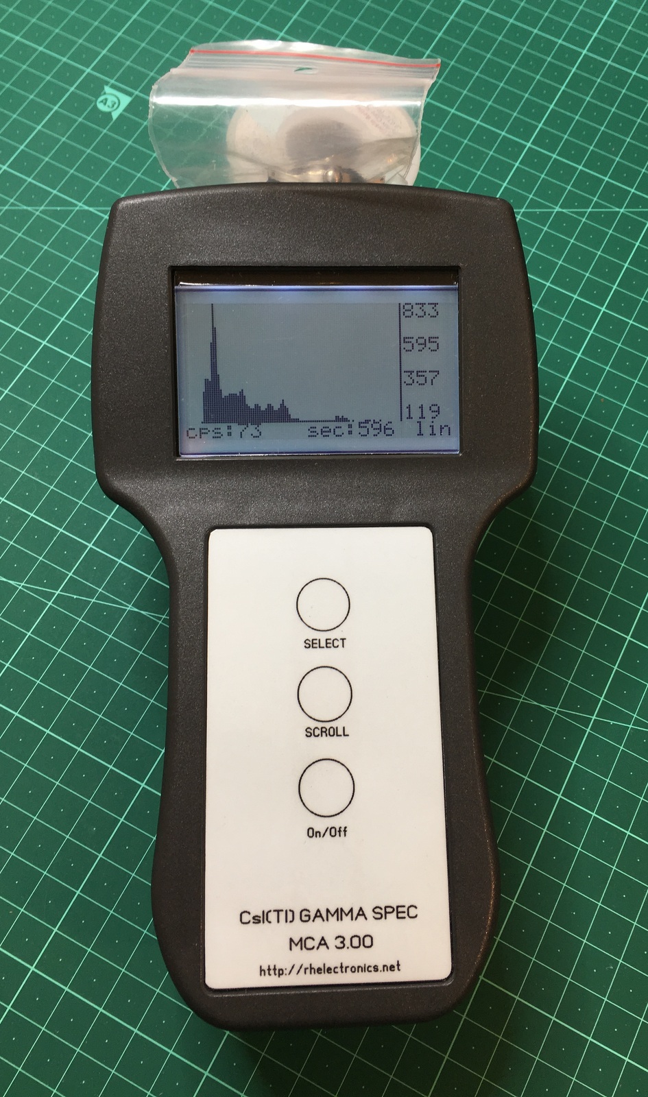 DIY Electronics Gamma Spectrometer MCA with SiPM silicon