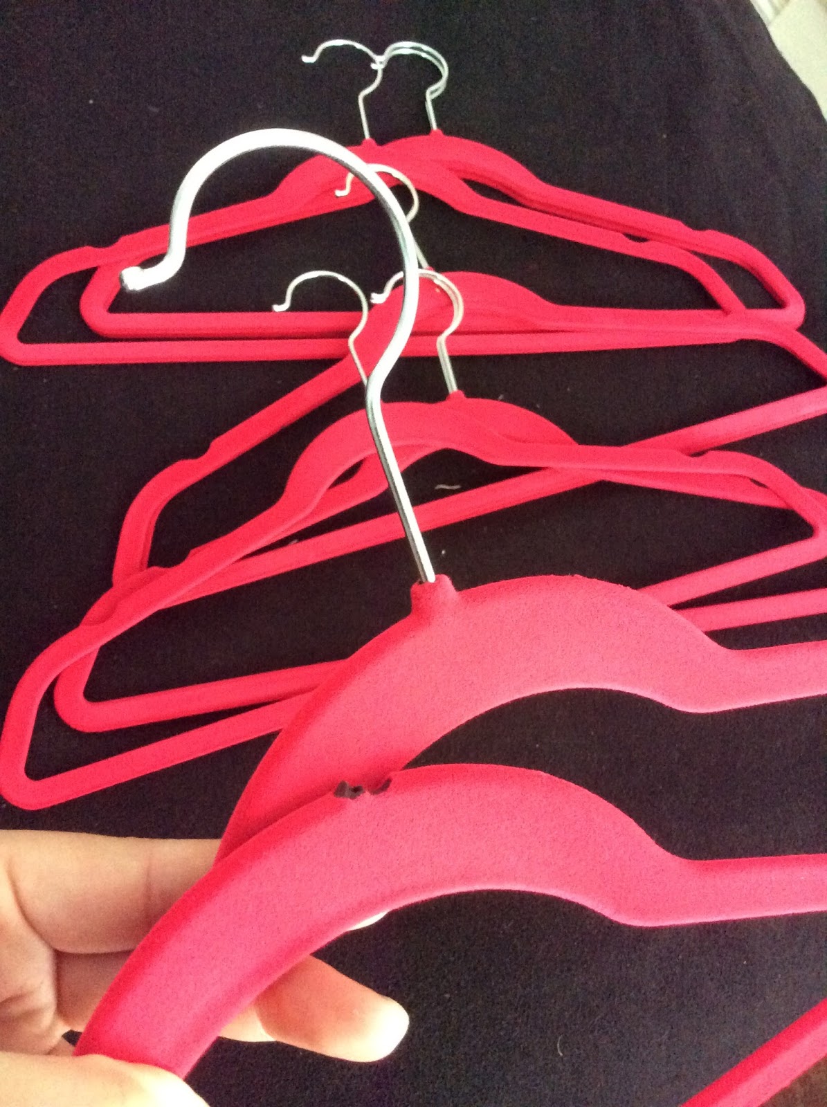 Nesca's Nook BriaUSA MultiPurpose Velvet Suit Hangers Set of 10 Pink