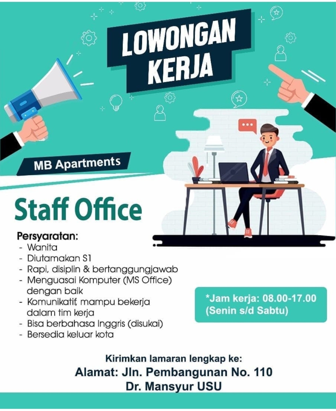 Lowongan Kerja S1 Segala Jurusan Di Mb Apartments Medan April 2021 Lowongan Kerja Medan Terbaru Tahun 2021