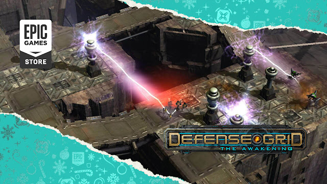 defense grid awakening free pc game epic games store tower defense base building strategy simulation game hidden path entertainment