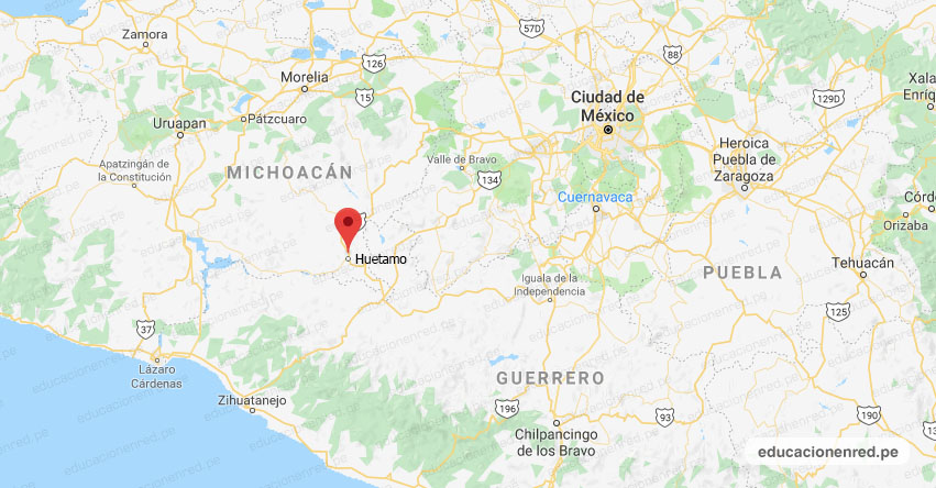 Temblor en México de Magnitud 3.9 (Hoy Martes 28 Abril 2020) Sismo - Epicentro - Huetamo - Michoacán de Ocampo - MICH. - SSN - www.ssn.unam.mx