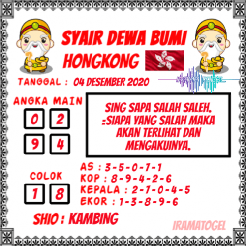 Nagasaon HK Syair Jumat 04122020 Nagasaon HK, Nagasaon