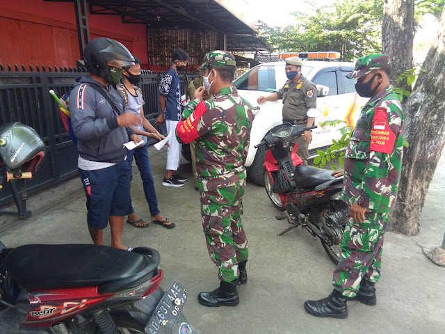 Disiplinkan Pernerapan Protokol Cegahan Covid-19, Koramil Karangmalang  Makin Gencar Razia Masker
