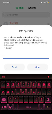 minta pulsa ke xl/axis