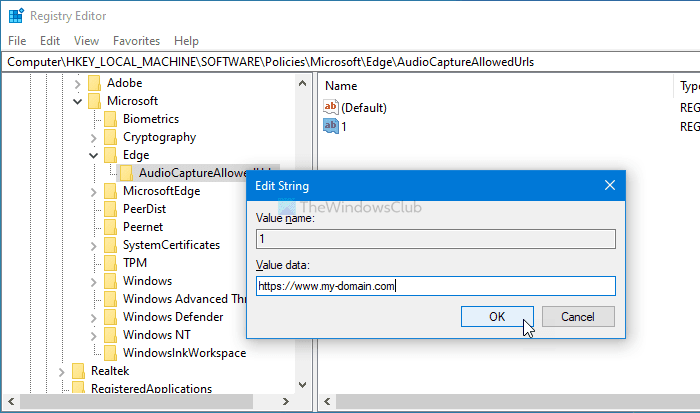 Cómo habilitar o deshabilitar audio, video y captura de pantalla en Edge