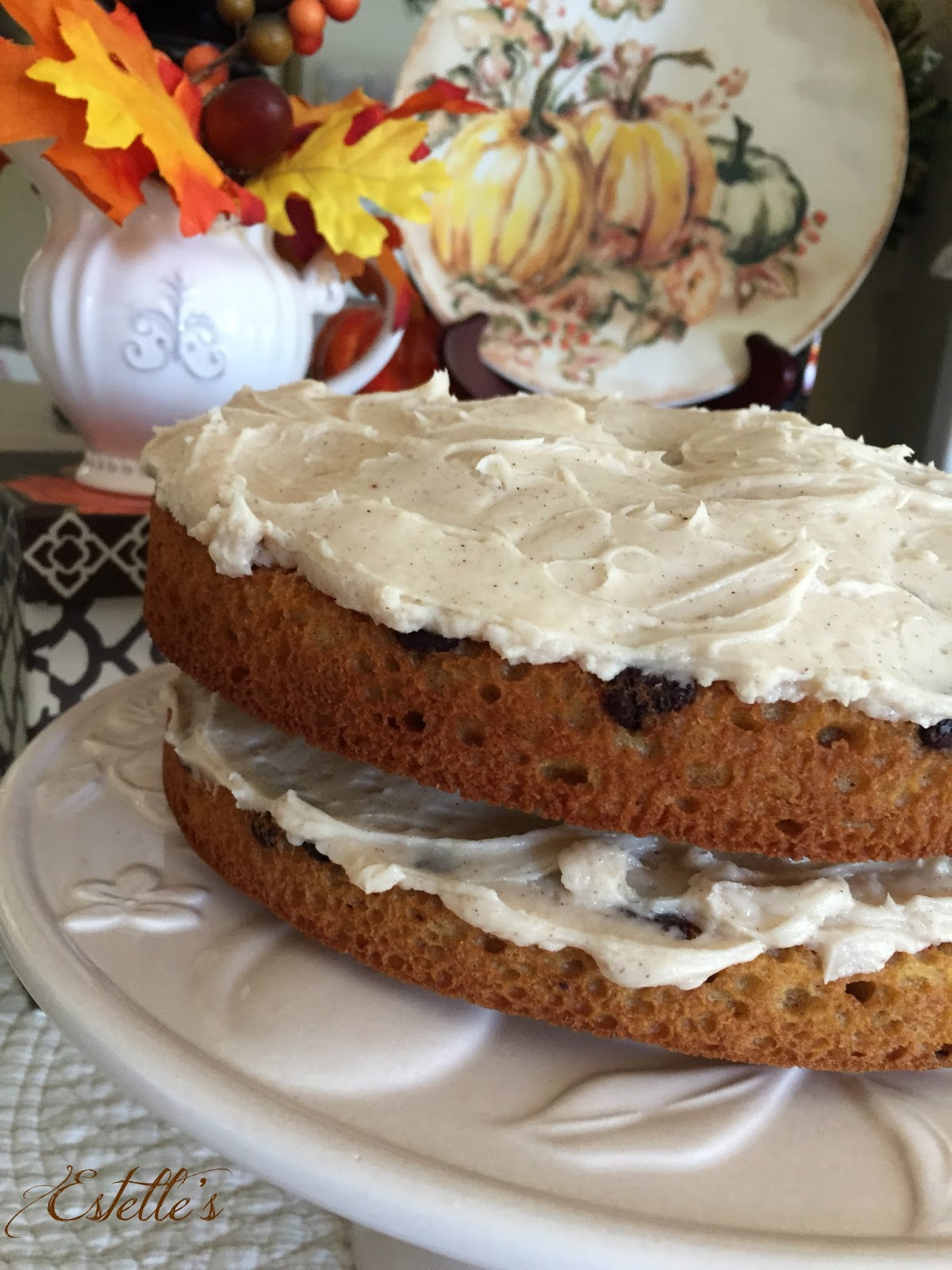 Estelle's A PERFECTLY PUMPKIN CAKE WITH SPICED BUTTERCREAM