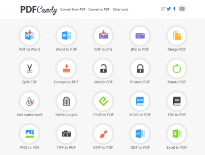 PDF를 처리하는 PDF Candy 올인원 도구