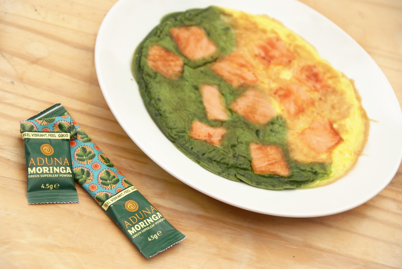 Moringa Salmon Omelette Organic & Pure Protein Breakfast A