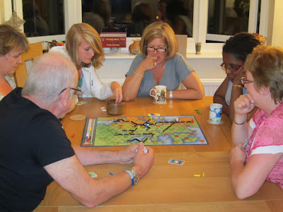 Players during a game of Trans Europa