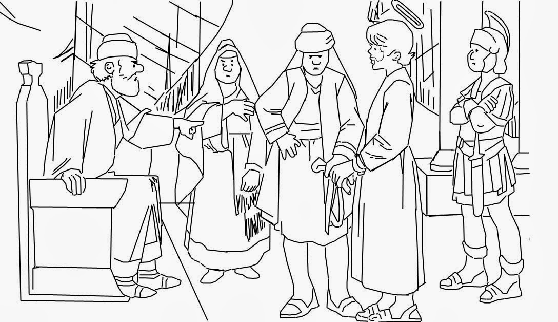 Imagenes Cristianas Para Colorear: Dibujos Para Colorear De Jesus ante