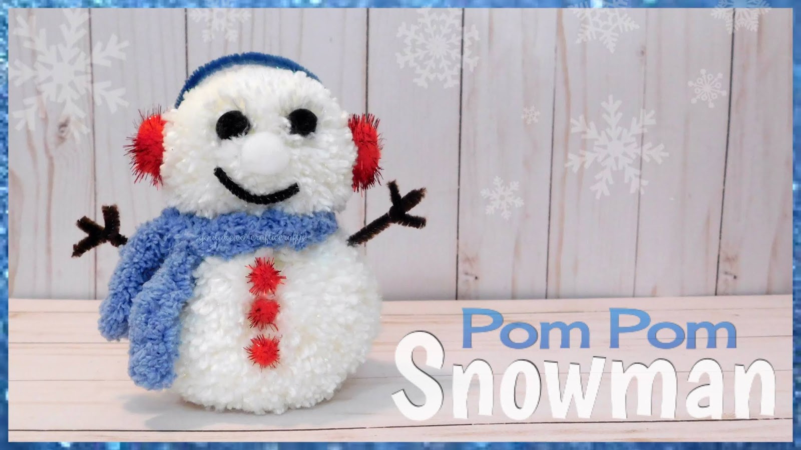 Craftie Kaleidoscope Pom Pom Snowman