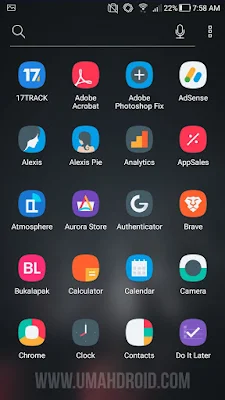 Tampilan Menu Asus Launcher versi Lama