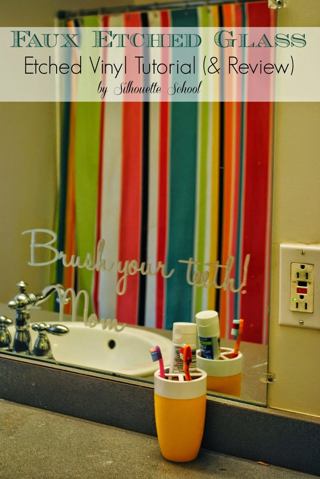 How to Faux Etch Glass, Mirrors and More with Vinyl Silhouette School