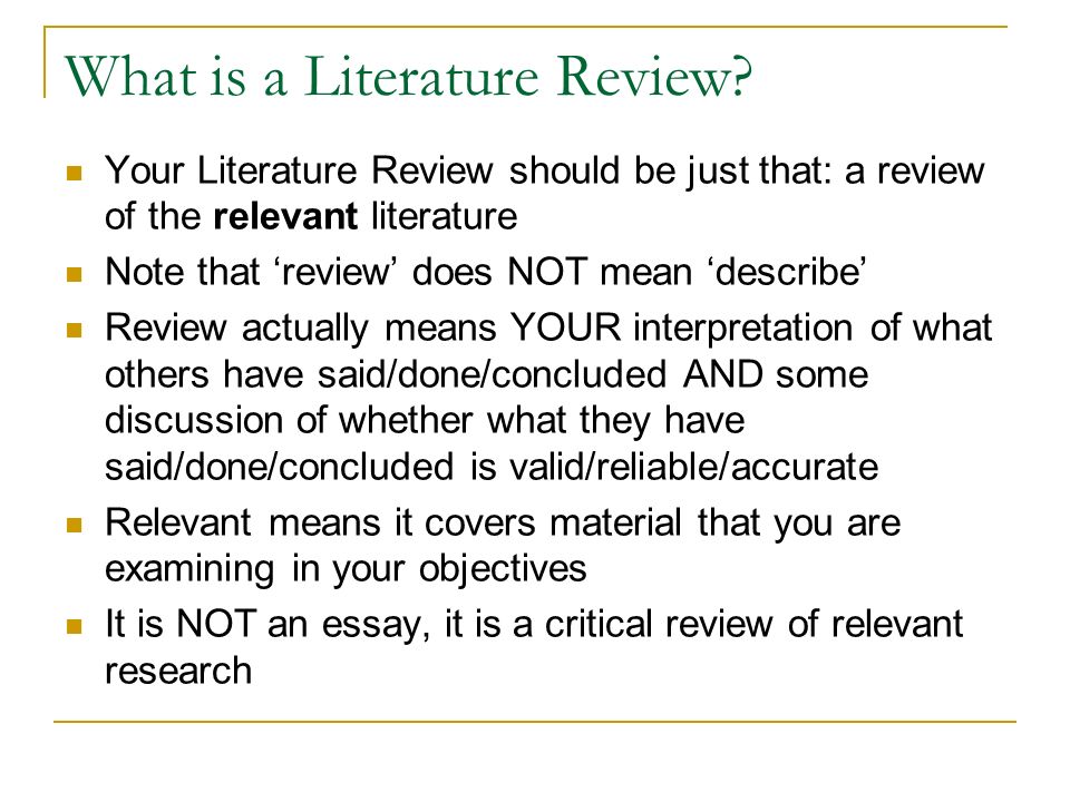 apakah maksud literature review