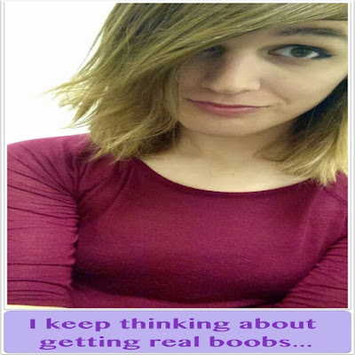 Star TG Captions: Getting real boobs