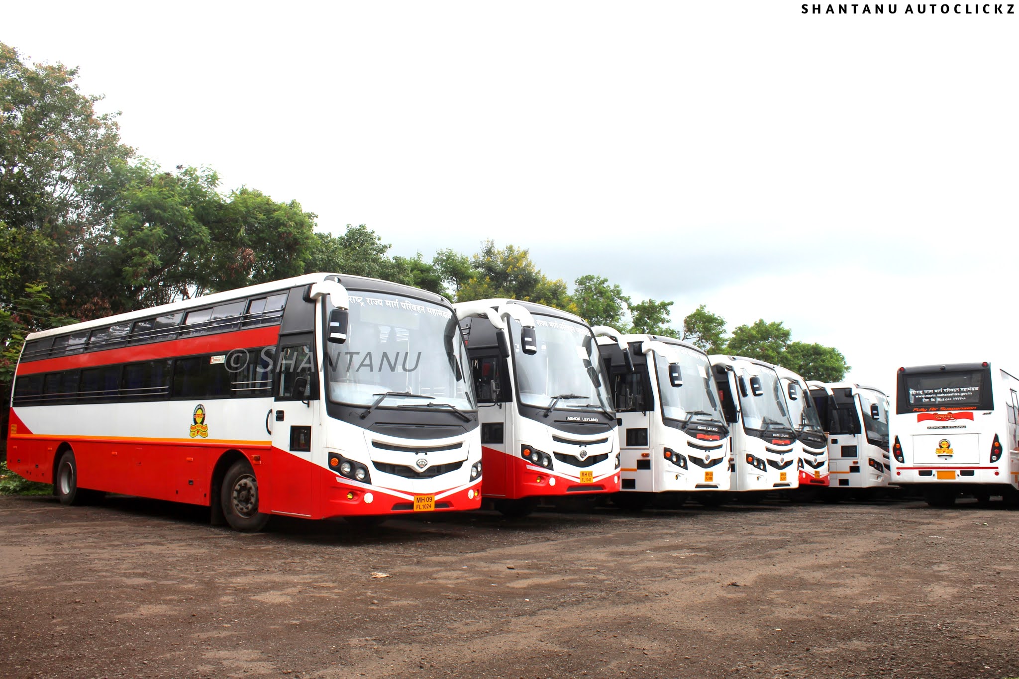 Shantanu Autoclickz MSRTC Ashok Leyland Non AC Seater Sleeper built by