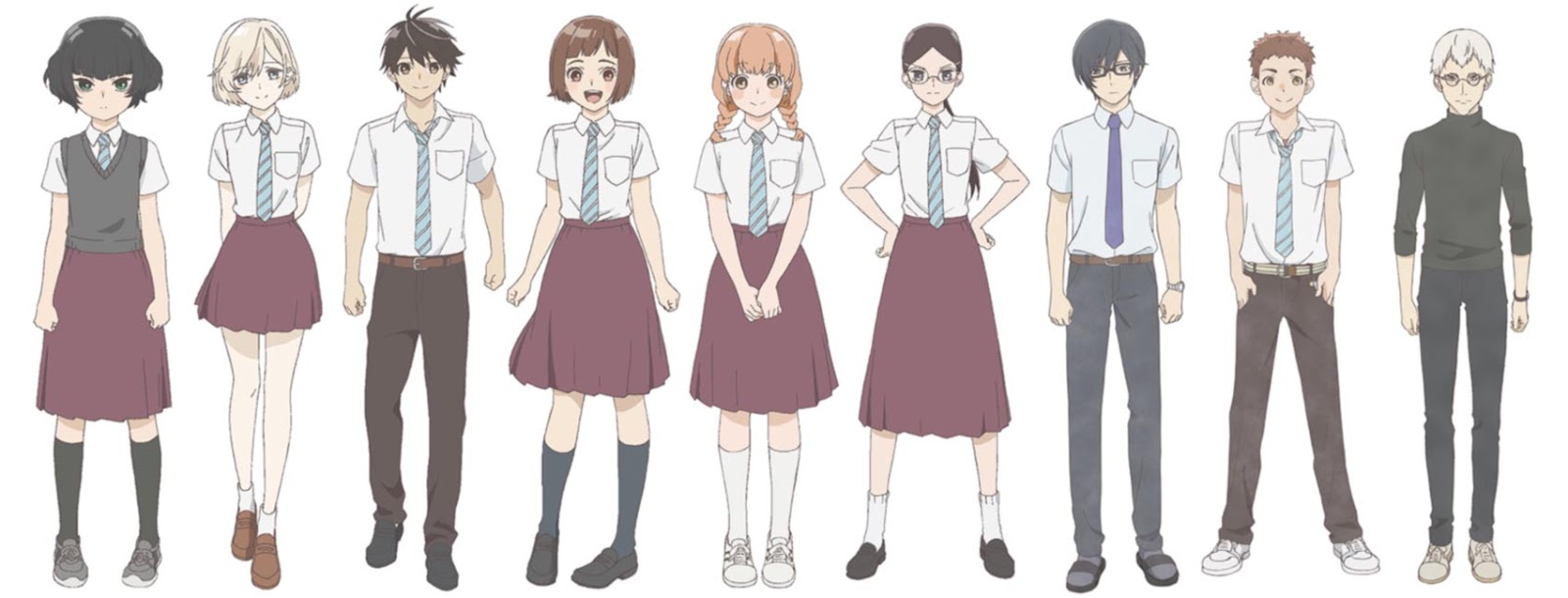 Nuestra salvaje juventud (Araburu Kisetsu no Otomedomo yo) anime - personajes