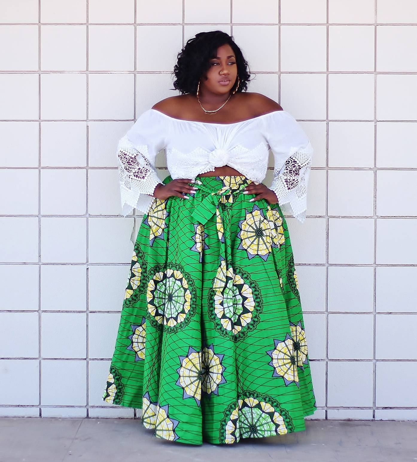 Ankara African Print Skirt