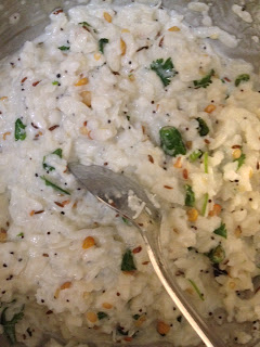 Poha (oggarane avalakki),Mosaru Avalakki,Curd Poha, seasoned rice flakes