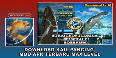 Download Kail Pancing Mod Apk Terbaru  - Game Fishing Hook (Kail Pancing) dapat dimainkan di android dengan versi mod tanpa iklan, unlimited money dan level max.