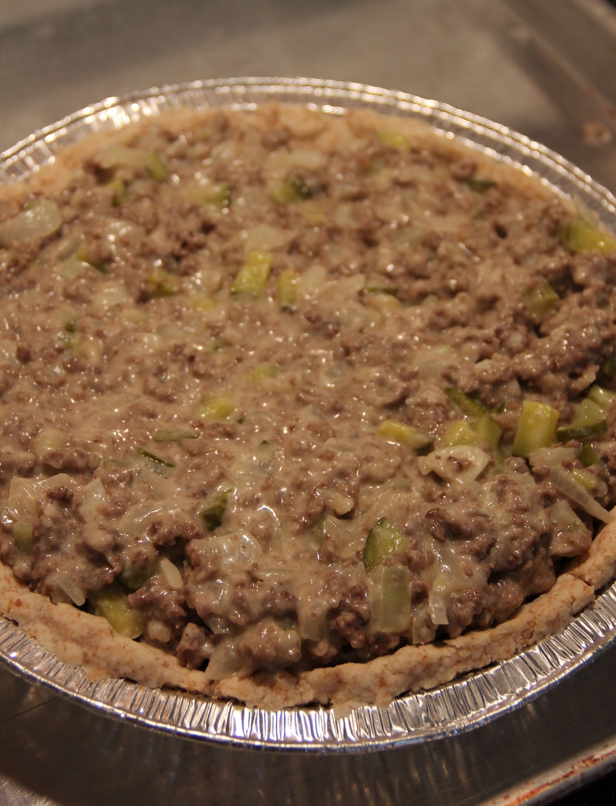 Jo and Sue Cheeseburger Pickle Pie