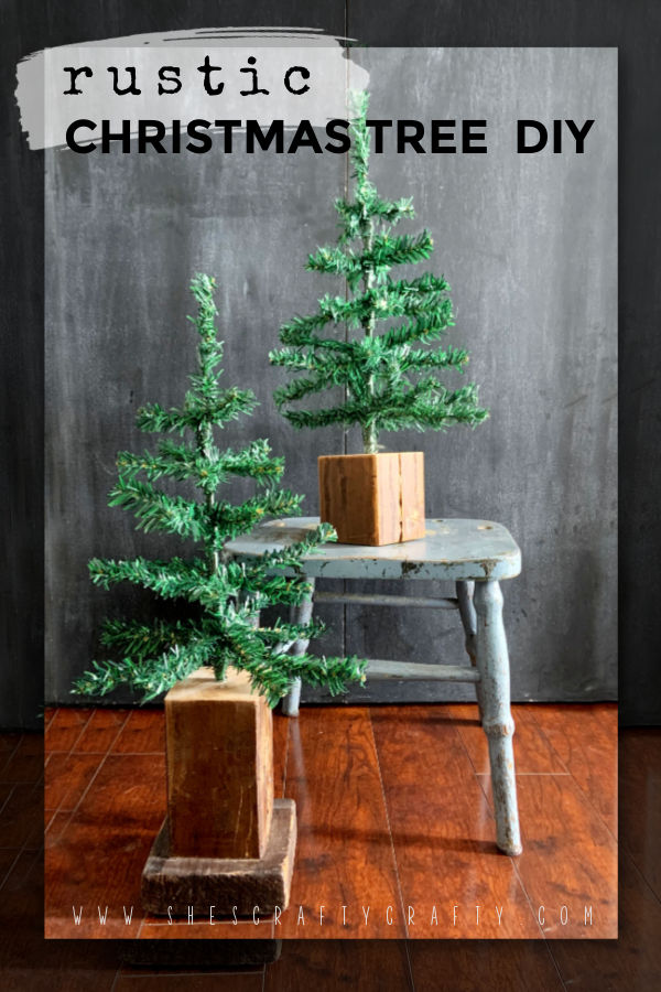 She's Crafty Rustic Christmas Tree DIY