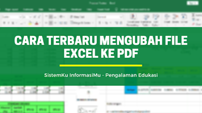 Mengubah File Excel ke PDF