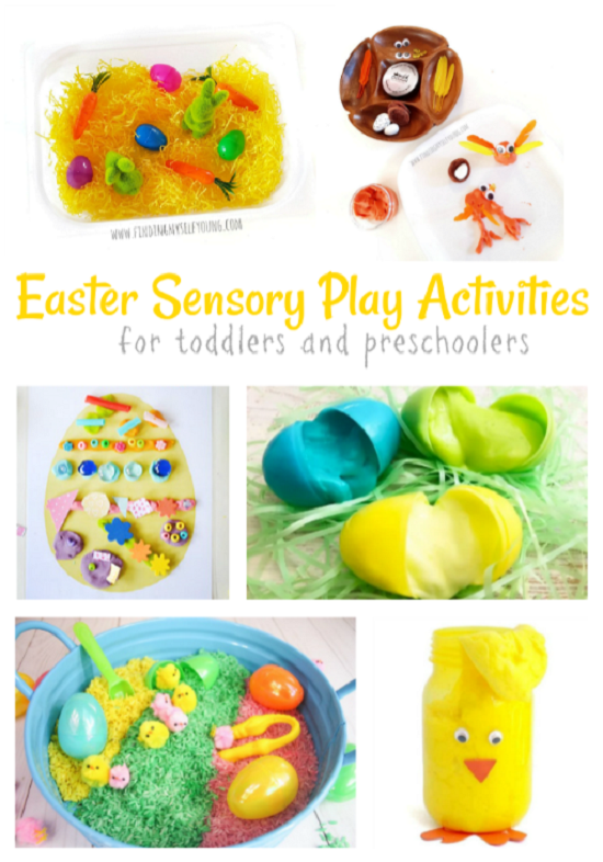 Learning and Exploring Through Play: Easter Sensory Tray