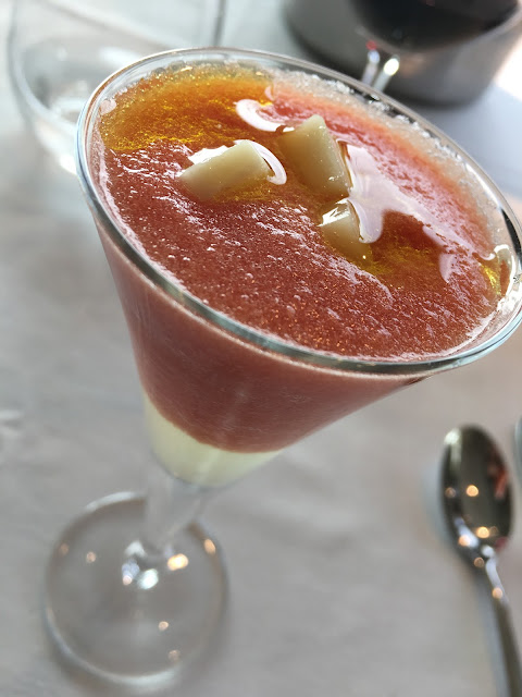 Gazpacho. Restaurante del museo de la Universidad de Navarra.